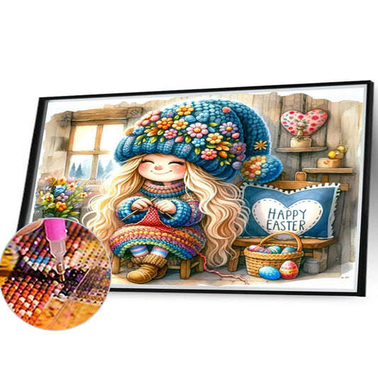 Easter Gnome - Full Round Drill Diamond Painting 40*30CM