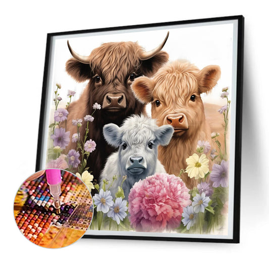 Consuming Cows And Lambs - Full Round Drill Diamond Painting 30*30CM