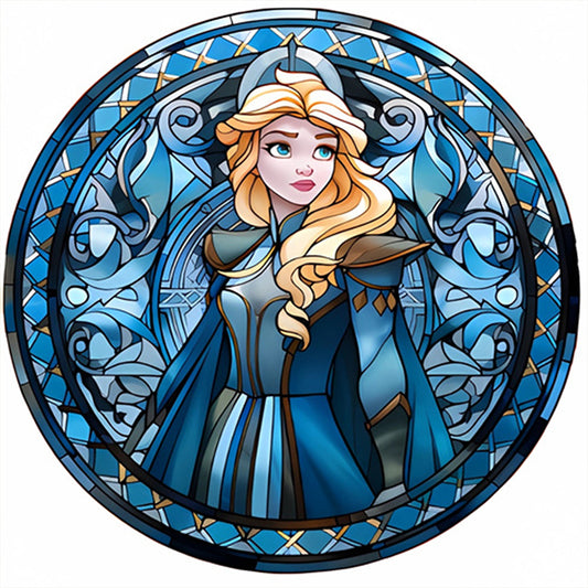Glass Painting Disney Princess - Rapunzel - Full AB Round Drill Diamond Painting 40*40CM