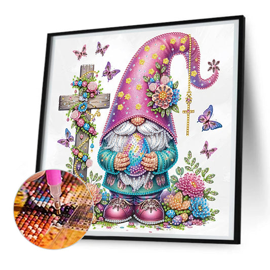 Easter Cross Gnome - Special Shaped Drill Diamond Painting 30*30CM