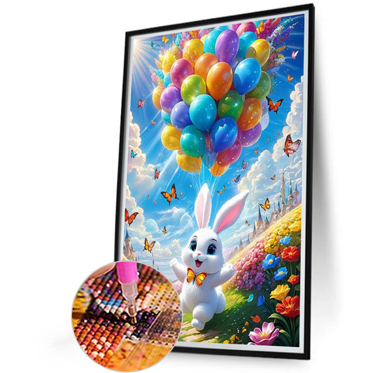 Balloon Bunny - Full Round Drill Diamond Painting 40*60CM
