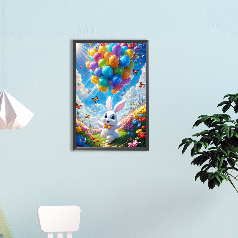 Balloon Bunny - Full Round Drill Diamond Painting 40*60CM
