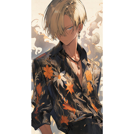 One Piece Sanji - 11CT Stamped Cross Stitch 40*70CM