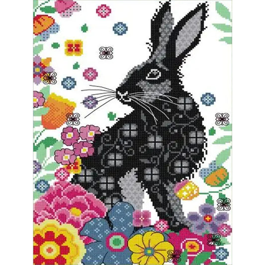 Printed Bunny - 14CT Stamped Cross Stitch 29*41CM(Joy Sunday)