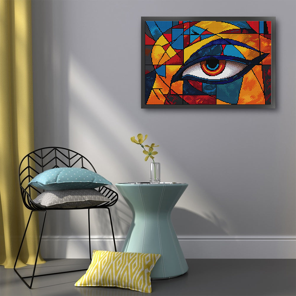 Eye - 14CT Stamped Cross Stitch 41*31CM(Joy Sunday)