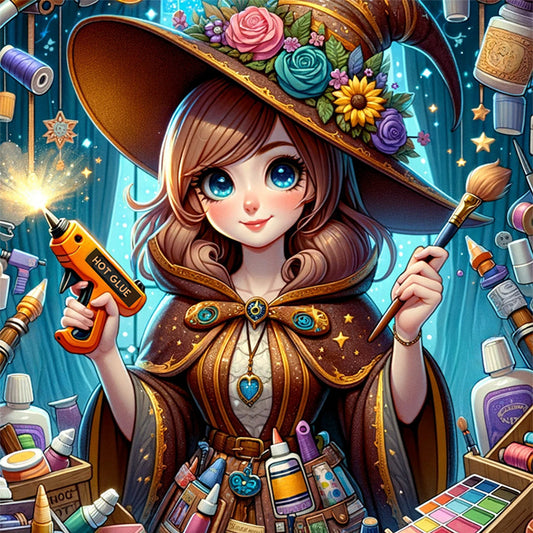 Witch - 11CT Stamped Cross Stitch 50*50CM