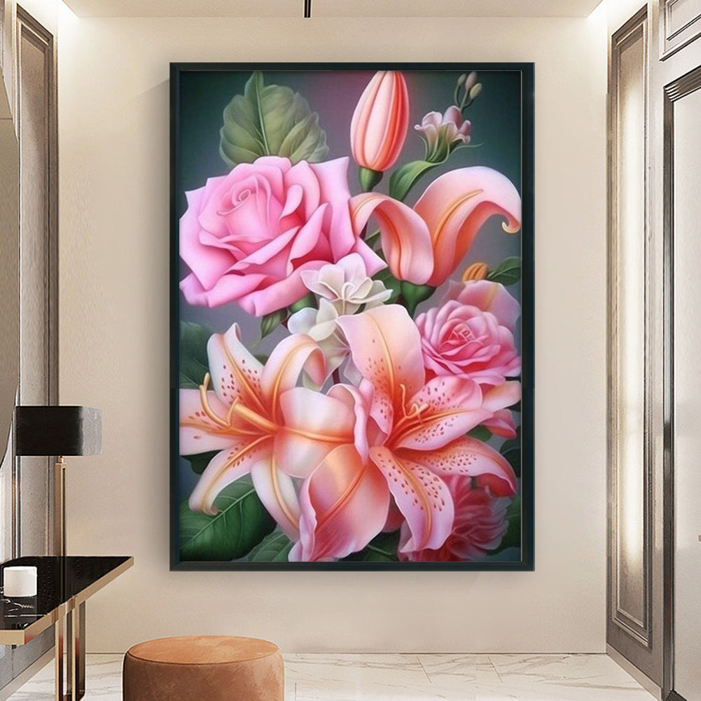 Lily - 11CT Stamped Cross Stitch 40*60CM