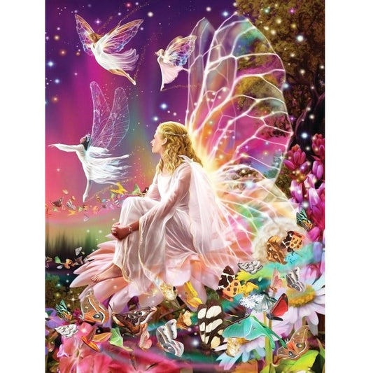 Butterfly Fairy - Full Round Drill Diamond Painting 40*30CM