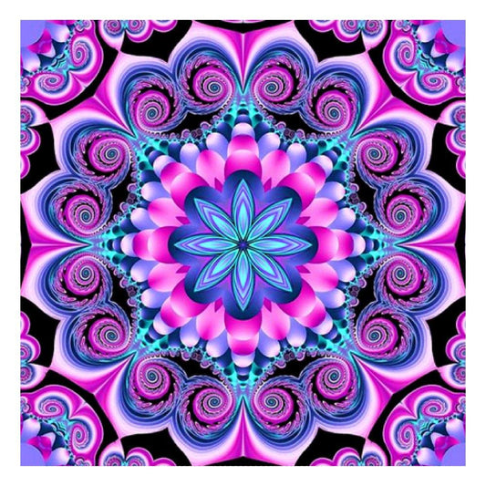 Geometric Flower - Full Square Drill Diamond Painting 30*30CM