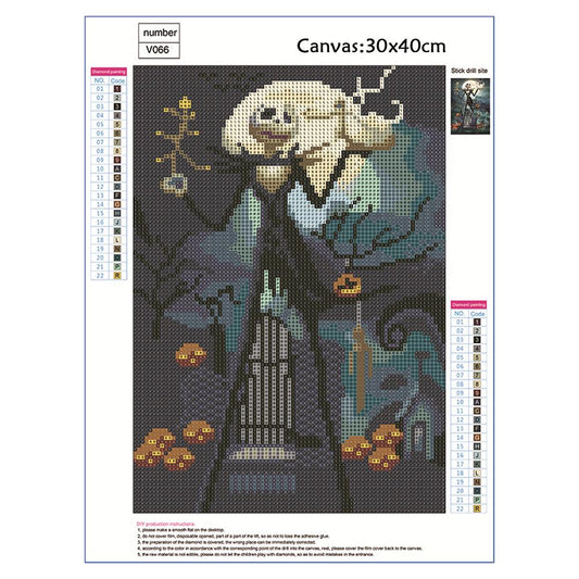 Halloween Devil - Full Round Drill Diamond Painting 30*40CM
