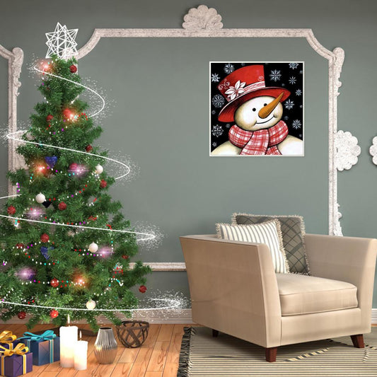 Christmas Snowman - Full Round Drill Diamond Painting 25*25CM