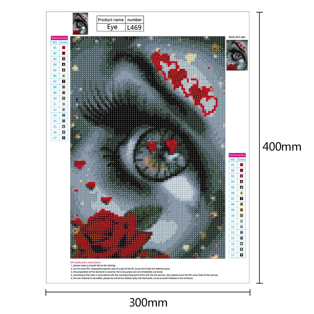 Novelty Eye - Full Round Drill Diamond Painting 40*30CM