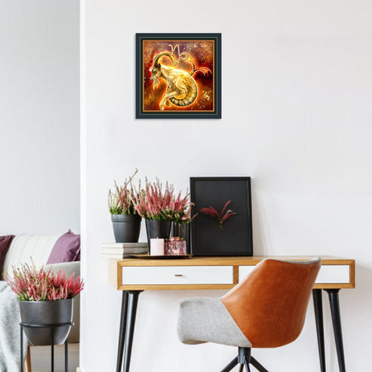 Capricornus - Full Round Drill Diamond Painting 30*30CM
