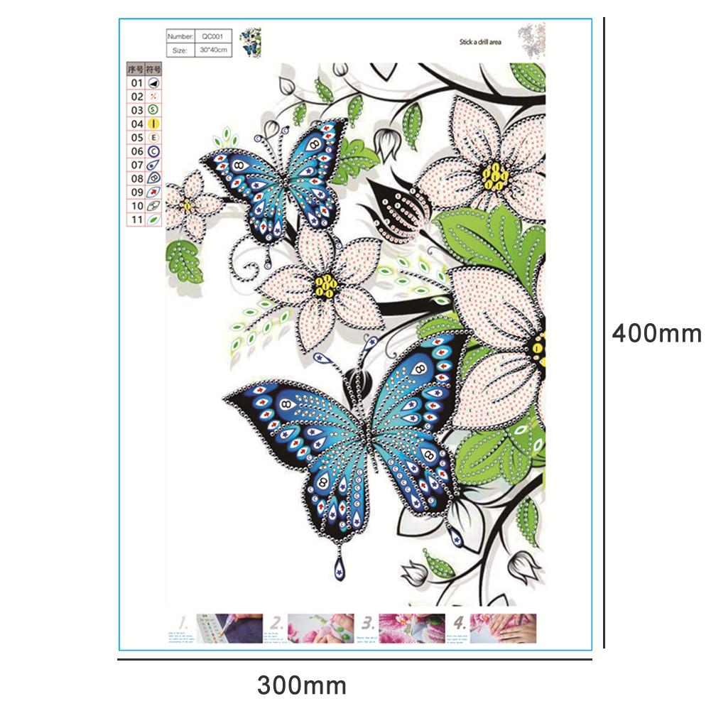 Butterfly - Special Shaped Drill Diamond Painting 30X40CM