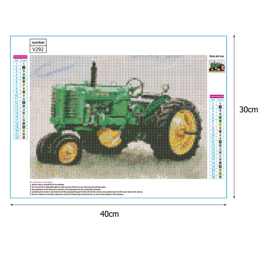 Tractor - Full Round Drill Diamond Painting 40*30CM