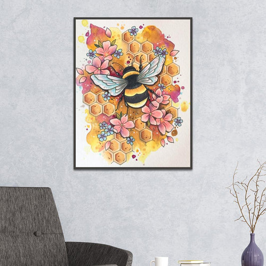 Bee - Full Round Drill Diamond Painting 40*30CM