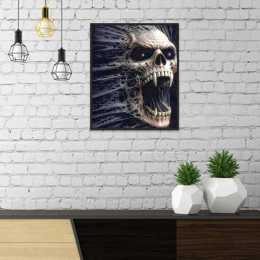 Skull - Full Round Drill Diamond Painting 30*40CM