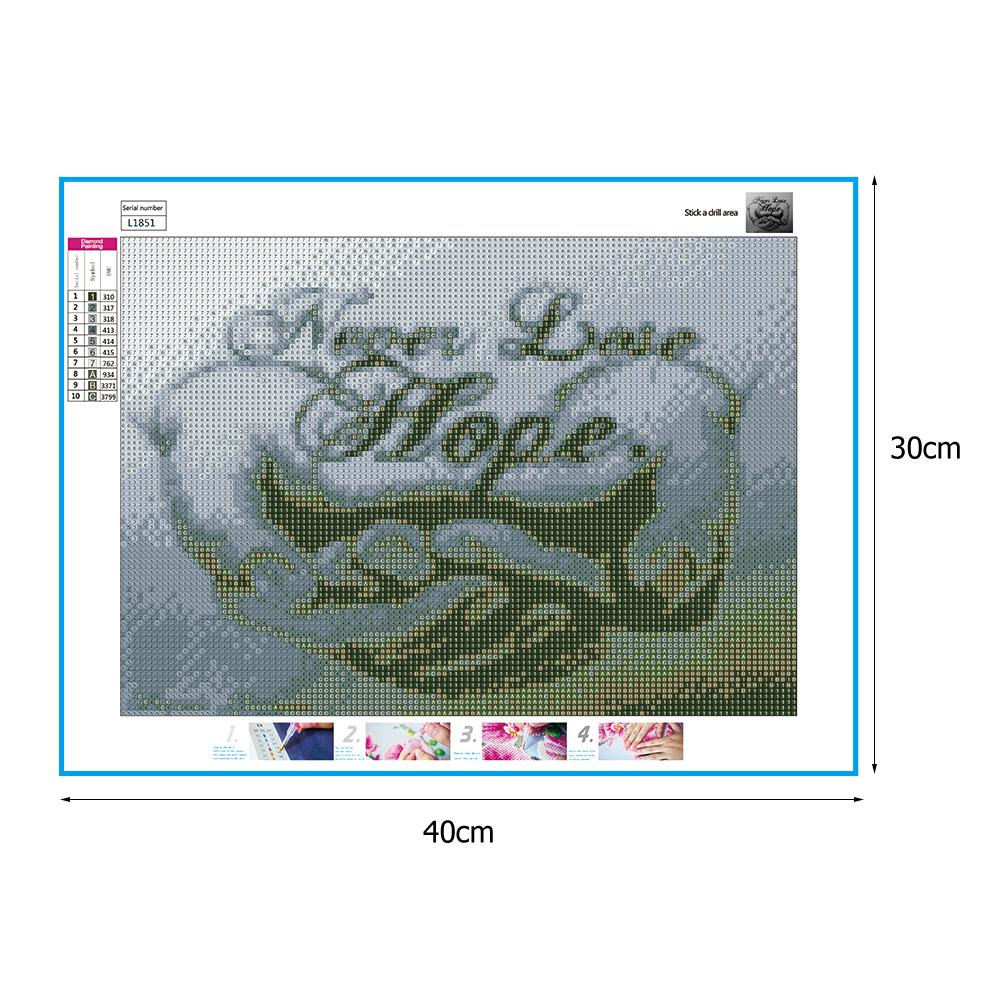 Never Lose Hope - Full Round Drill Diamond Painting 30*40CM