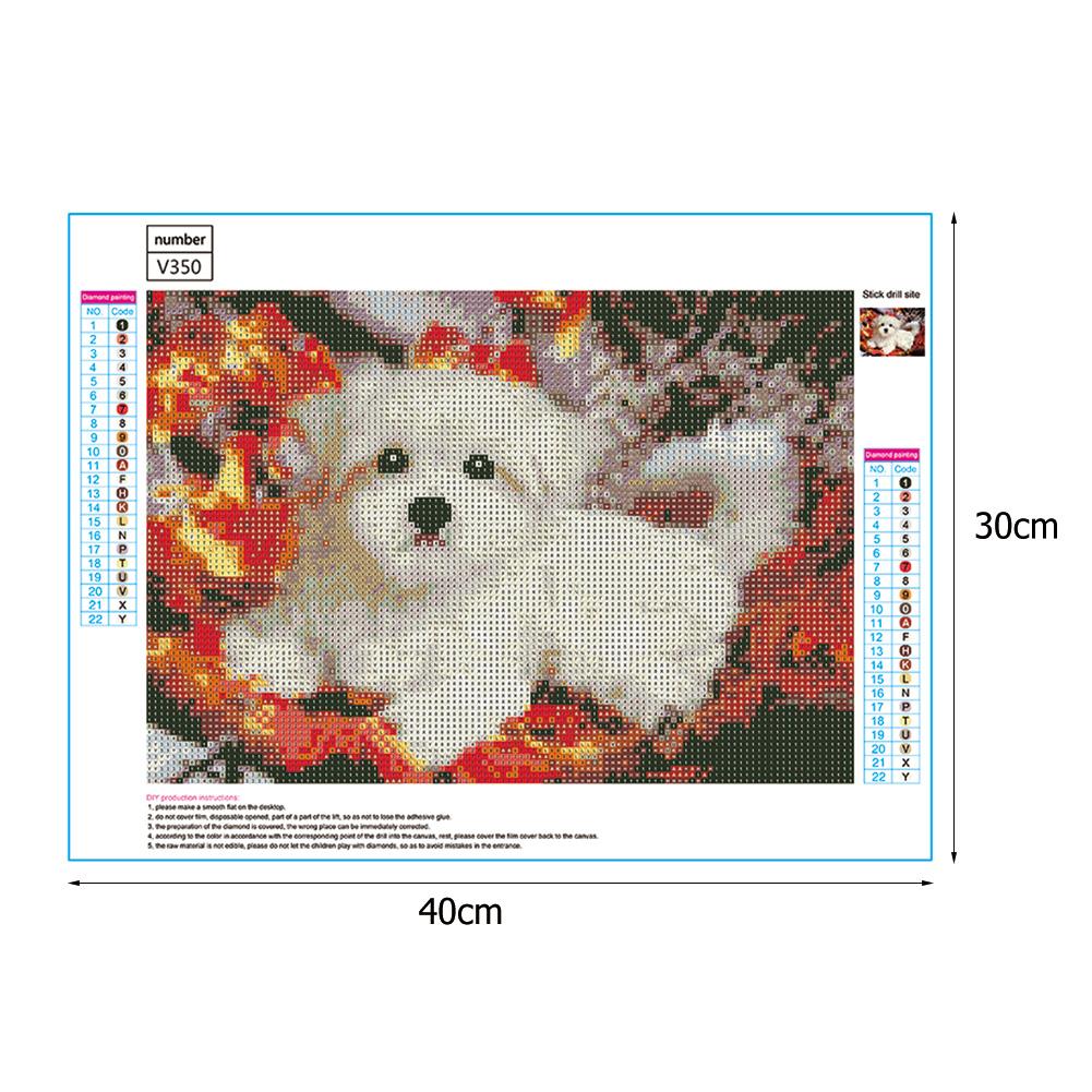 Dog - Full Round Drill Diamond Painting 40*30CM