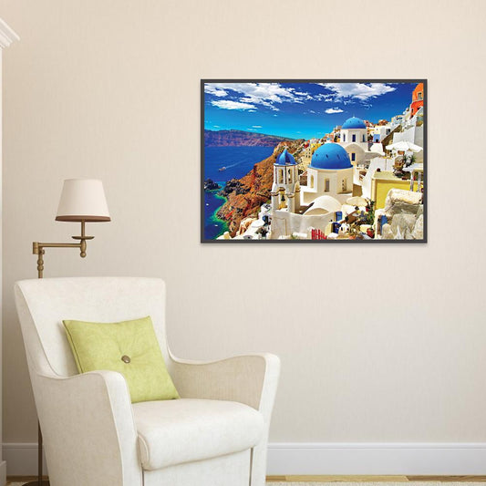 Santorini - Full Round Drill Diamond Painting 40*30CM