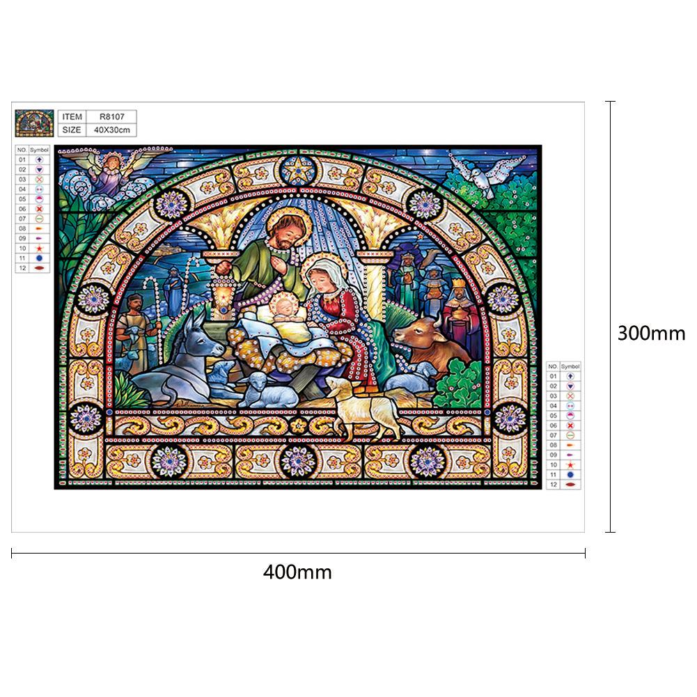 Religion - Special Shaped Drill Diamond Painting 40X30CM