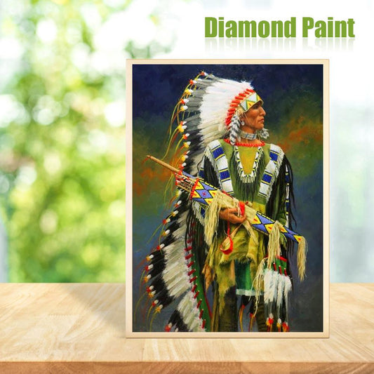 Indian - Full Round Drill Diamond Painting 30*40CM