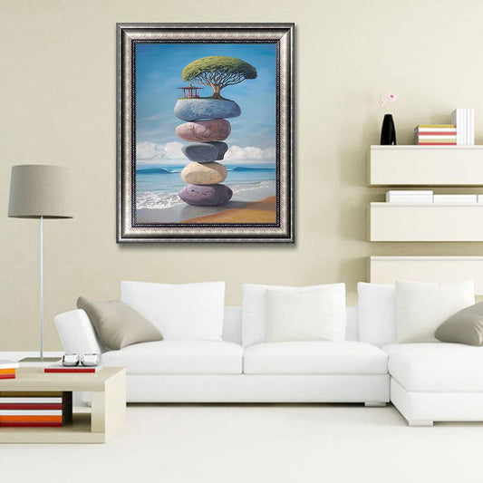 Sea View - Full Round Drill Diamond Painting 30*40CM