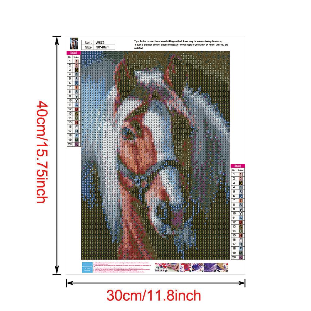 Horse - Full Round Drill Diamond Painting 30*40CM