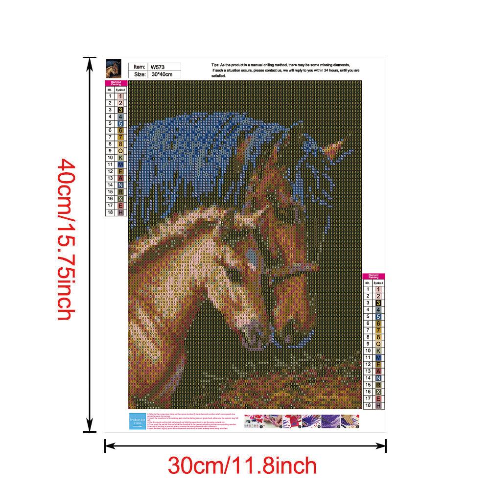 Horse - Full Round Drill Diamond Painting 30*40CM
