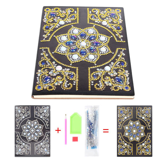 DIY Mandala Special Shaped Diamond Painting 50 Pages A5 Notebook Diary Book