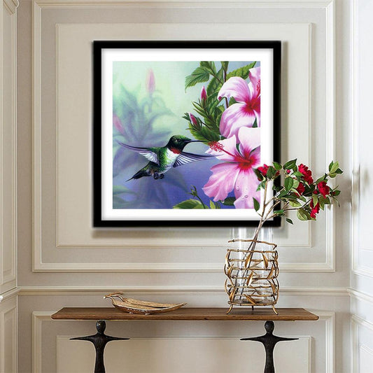 Flowers Bird - Full Round Drill Diamond Painting 30*30CM