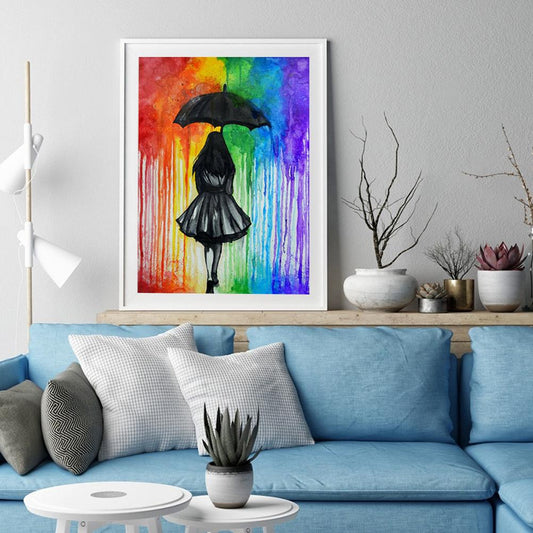 Girl - Full Round Drill Diamond Painting 30*40CM