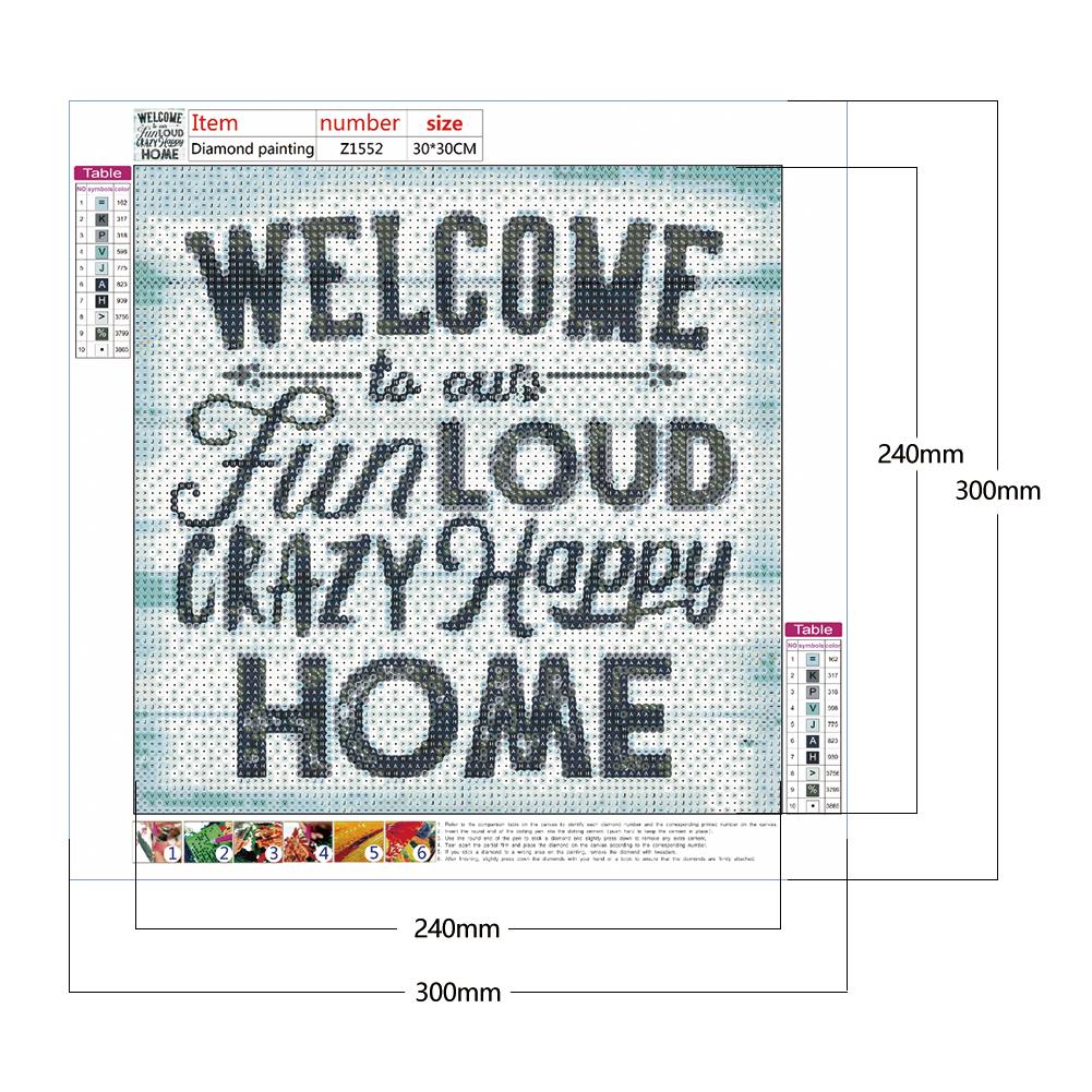 Words - Full Round Drill Diamond Painting 30*30CM