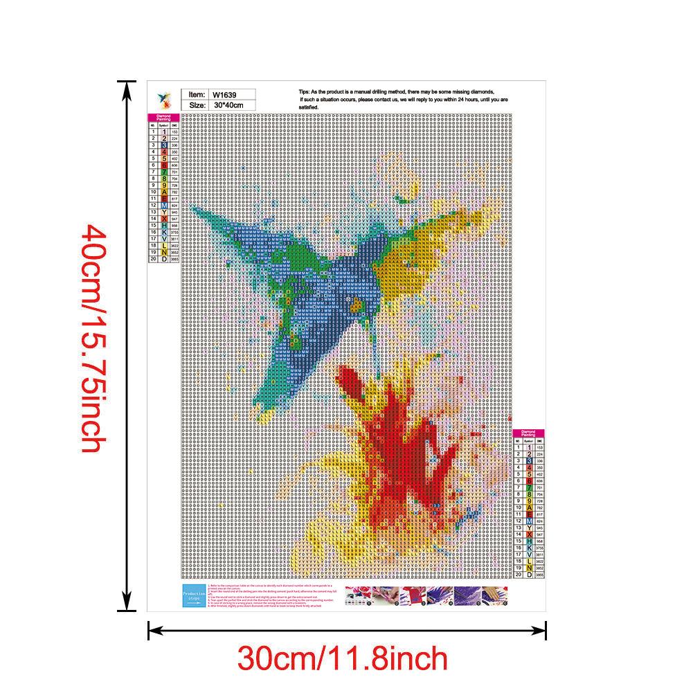 Bird - Full Round Drill Diamond Painting 30*40CM