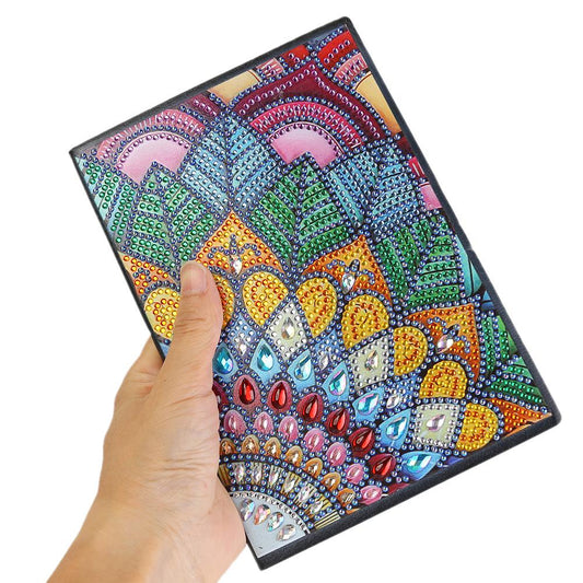 DIY Mandala Special Shaped Diamond Painting 50 Pages A5 Sketchbook Notebook
