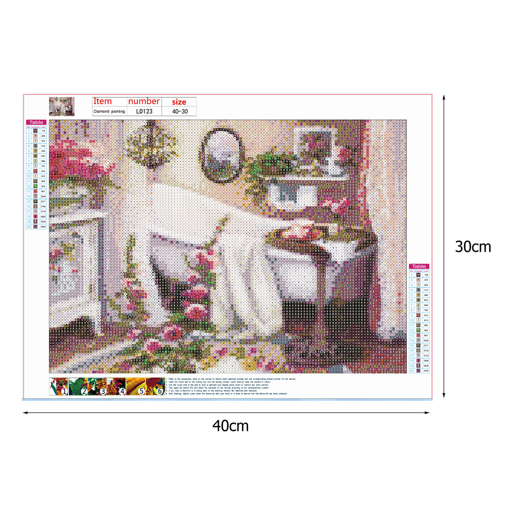 Bathtub - Full Round Drill Diamond Painting 30*40CM