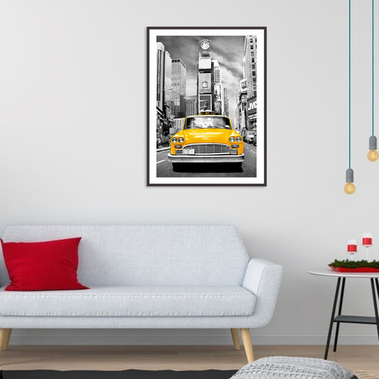 Taxi - Full Round Drill Diamond Painting 40*30CM