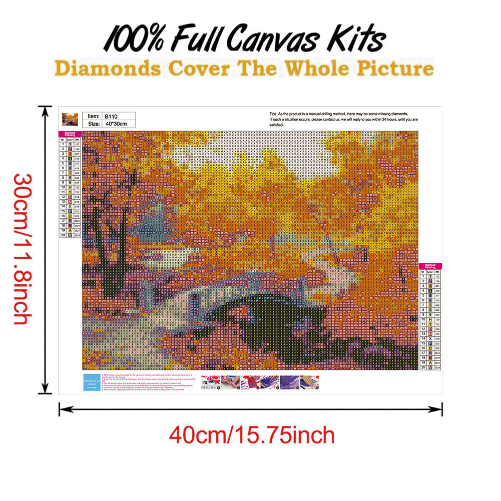 Scenery - Full Round Drill Diamond Painting 40*30CM