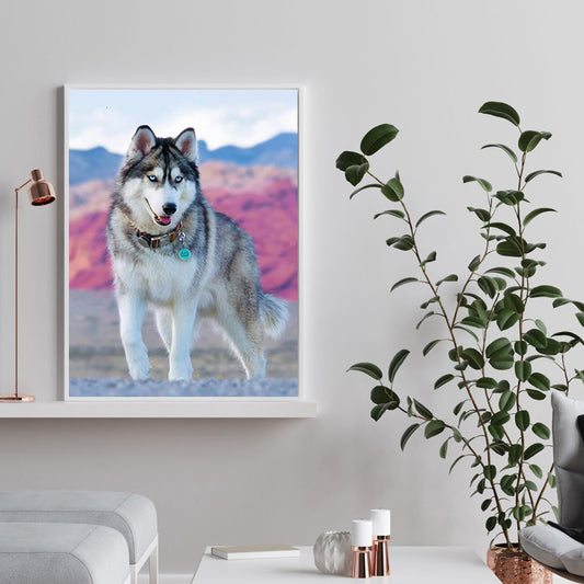 Wolf Animal - Full Round Drill Diamond Painting 30*40CM