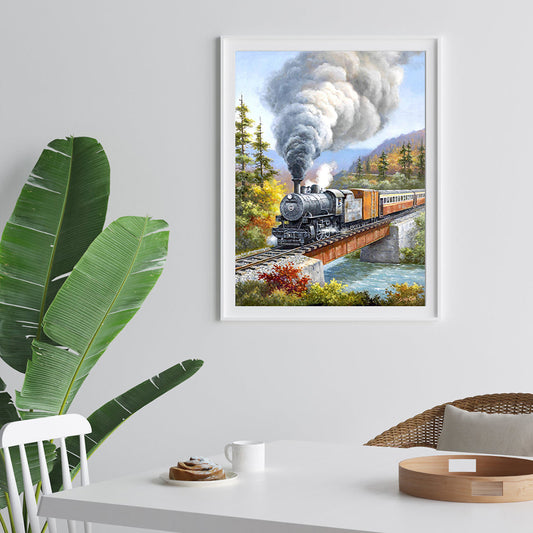Train - Full Round Drill Diamond Painting 30*40CM