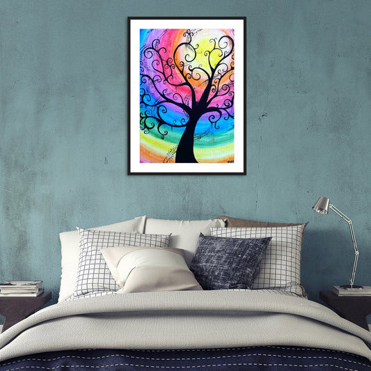 Tree - Full Round Drill Diamond Painting 40*30CM