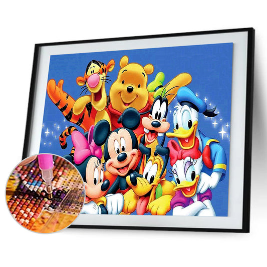 Cartoon Characters - Full Round Drill Diamond Painting 60*40CM