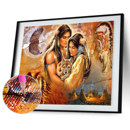Era Lovers - Full Round Drill Diamond Painting 40*30CM