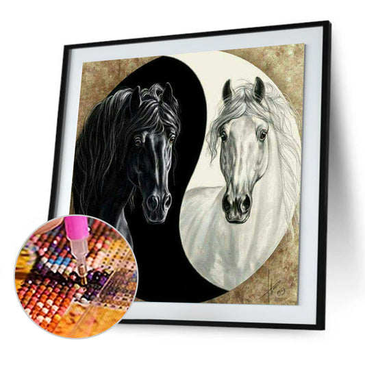 Horse - Full Round Drill Diamond Painting 30*30CM