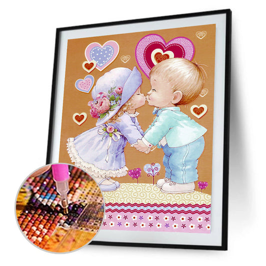 Baby Kids - Full Round Drill Diamond Painting 30*40CM