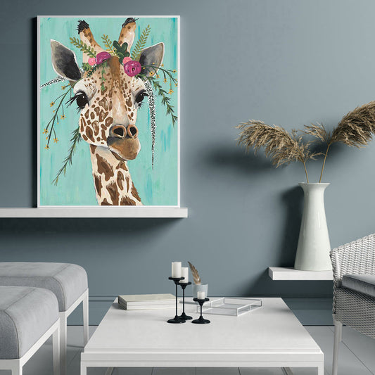 Giraffe Animal - Full Round Drill Diamond Painting 30*40CM