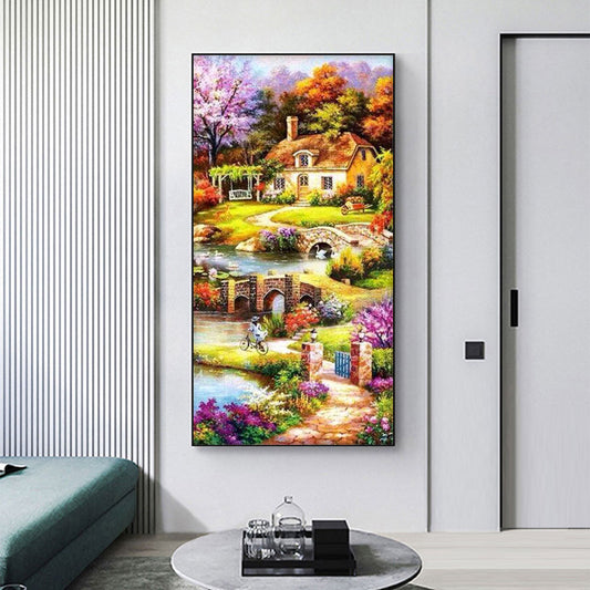 Summer Garden - Full Round Drill Diamond Painting 85*45CM