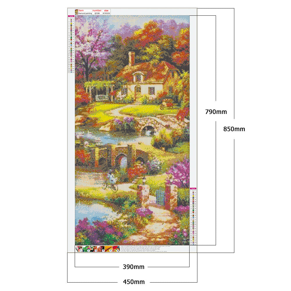 Summer Garden - Full Round Drill Diamond Painting 85*45CM