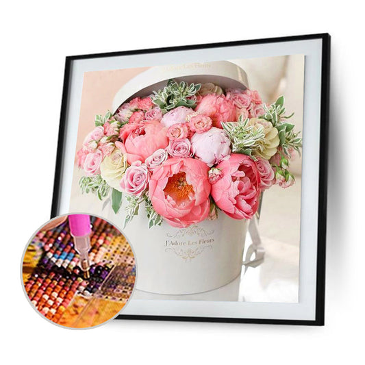 Flower - Full Round Drill Diamond Painting 30*30CM