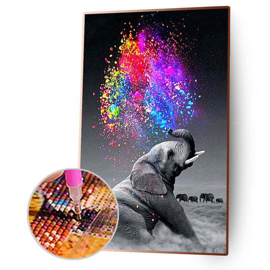 Elephant - Full Round Drill Diamond Painting 40*60CM